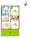 サンタプレイス弐番館（ＳＡＮＴＡ　ＰＬＡＣＥ　弐番館） 2LDKの間取り
