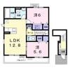 プリムローズ 2LDKの間取り