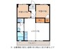 名鉄広見線/日本ライン今渡駅 徒歩18分 4階 築44年 2LDKの間取り