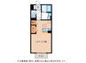 セジュール西田 1Rの間取り