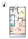 わかくさハイツ西可児 1LDKの間取り