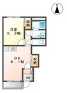 メゾン　オアシスA 1DKの間取り