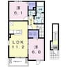 サンシャイン西浦Ｂ 2LDKの間取り