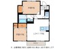 グランシャリオR 2LDKの間取り