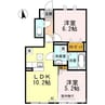 スチムラス 2LDKの間取り