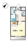 シャトー　グレイス 1Kの間取り