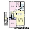 ピースフルＢ 2LDKの間取り