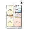 ヒルクレストⅠ 2LDKの間取り