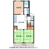 今渡グリーンハイツA 3LDKの間取り