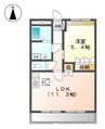 ディア　コート　Ｂ 1LDKの間取り