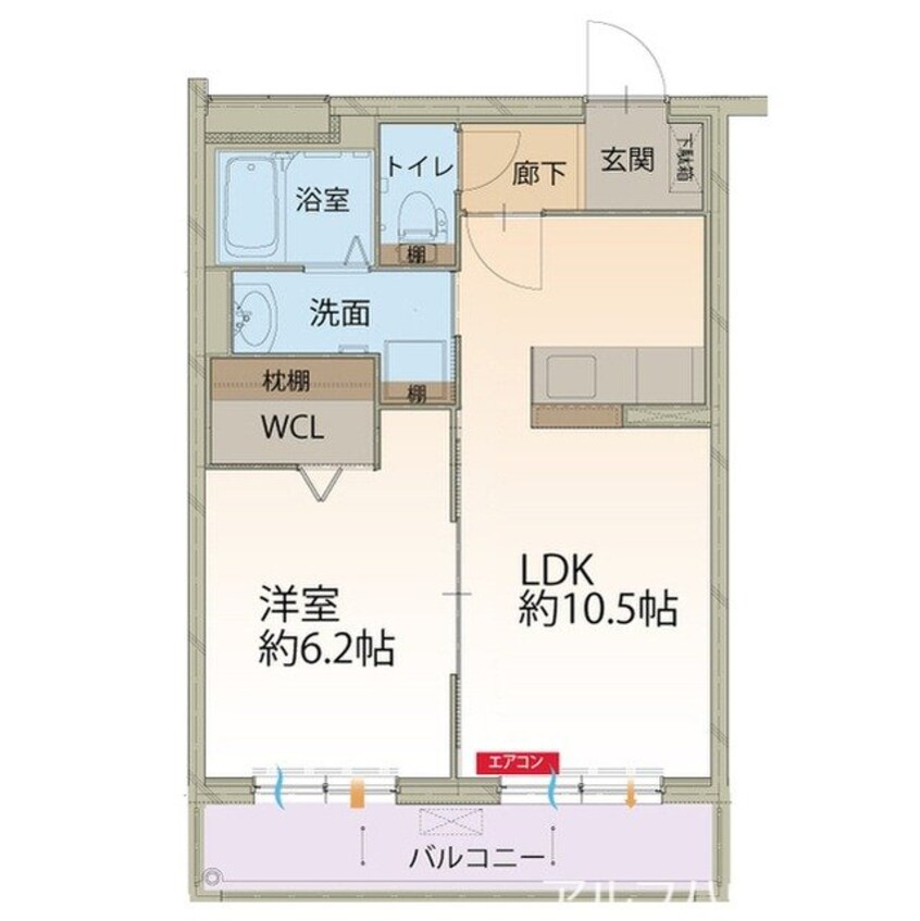 間取図 フラワーガーデン下恵土