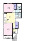 プロムナード　Ａ 2DKの間取り