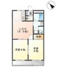 ルミナス加茂野 2DKの間取り