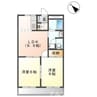 ルミナス加茂野 2DKの間取り