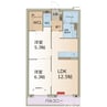 リーフ長津良 2LDKの間取り