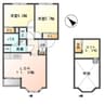 グネシィ　ケント（ＧＵＮＥＣＹ　ＫＥＮＴ）　 2LDKの間取り