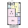 シャルマンハイム 2Kの間取り
