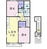サンシャインＡ 2LDKの間取り