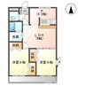ラピュタ 2LDKの間取り