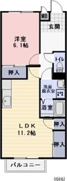 Crea　Dream 1LDKの間取り