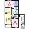 フレイム・アクティーボⅣ 2LDKの間取り