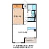 プレミオ 1LDKの間取り