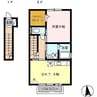 セジュールタミ 1DKの間取り