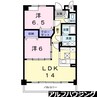 モルト．ヴィヴァーチェ 2LDKの間取り