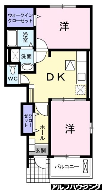 間取図 ベル・アルカンシェルＢ