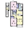 サンシャインＴＹ 2LDKの間取り