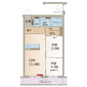 アルバコートの間取図