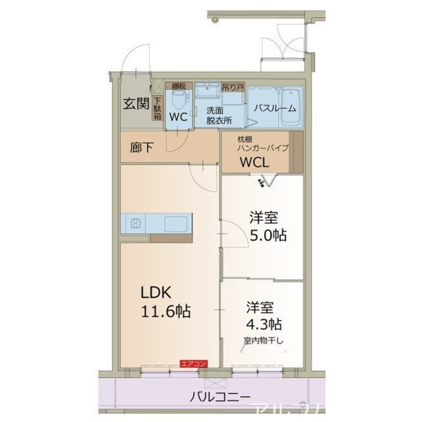 間取図 アルバコート