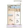 アルバコート 2LDKの間取り