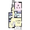 アンソレイエ 1LDKの間取り