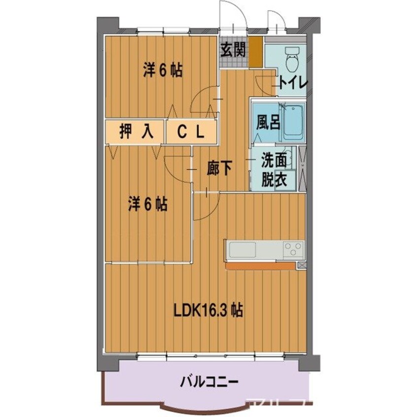 間取図 フォレストパークDio