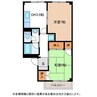 TDマンションPaulownia 2DKの間取り