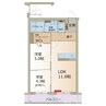 アルバコート 2LDKの間取り