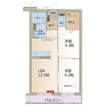 間取図 カーサ　デルソーレ