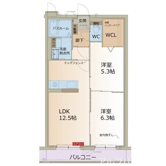 間取図 カーサ　デルソーレ