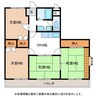 グランドハイツ徳野 4DKの間取り