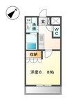 シャトー　グレイス 1Kの間取り