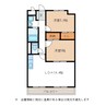 セントラルハイツ舟岡 2LDKの間取り