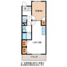 タキオン B 1LDKの間取り