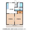 リバーサイド弐番館 2DKの間取り