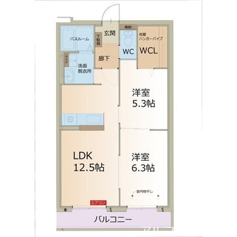 間取図 リーフ長津良