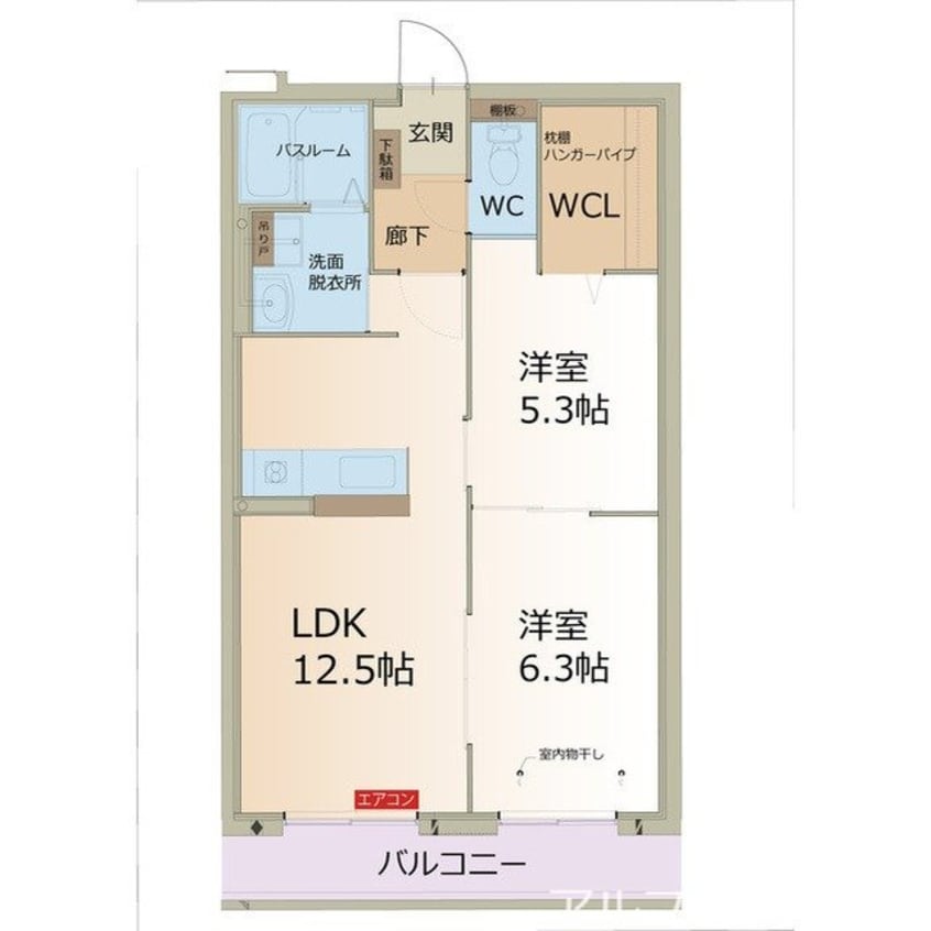 間取図 リーフ長津良