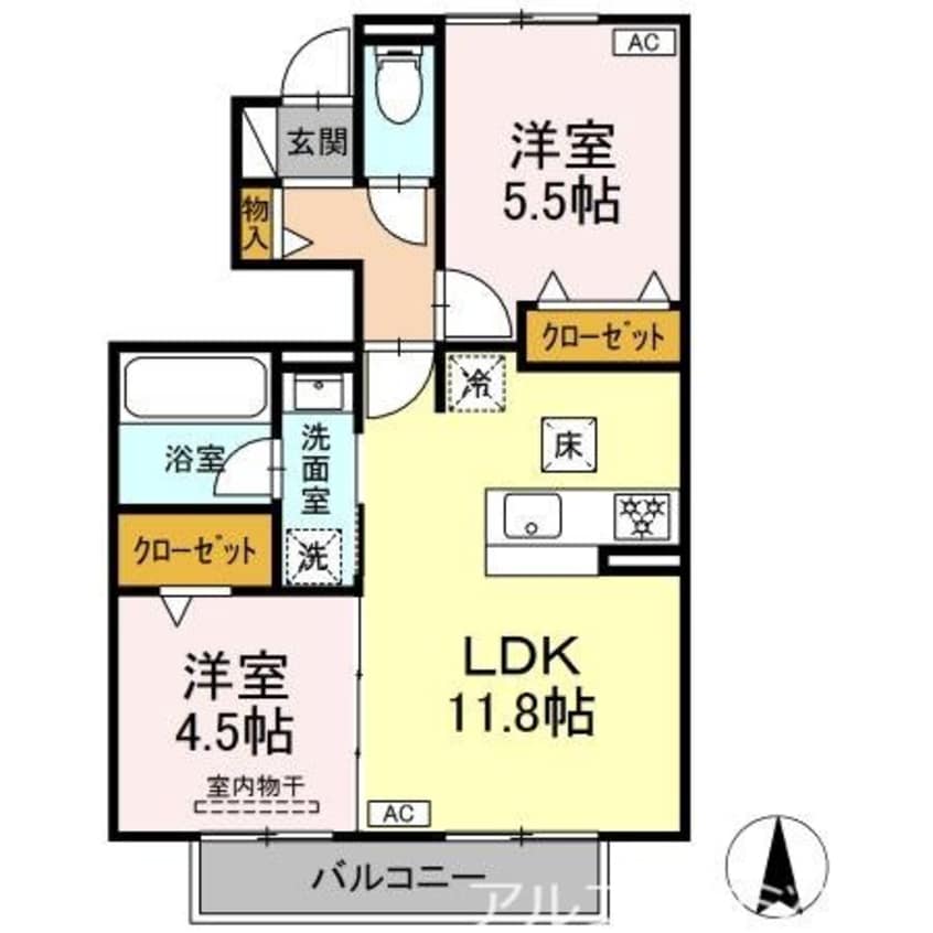 間取図 駅西　Ⅲ