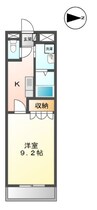 アイディール・ｙ 1Kの間取り