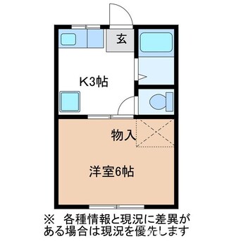 間取図 コーポ千世田