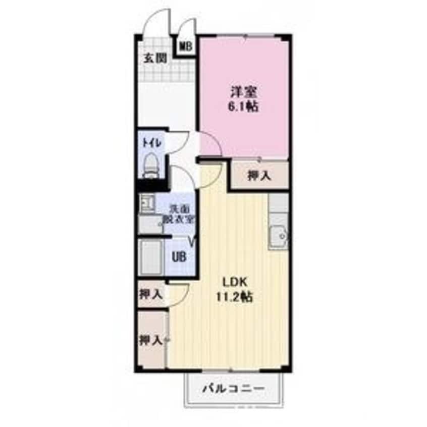 間取図 パルティーベヒルズ